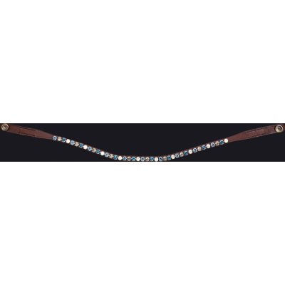 QHP Čelenka PresTeq hnědá /steelblue – Zboží Dáma