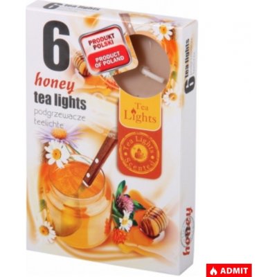 Admit Tea Lights Honey 6 ks – Sleviste.cz