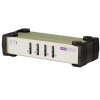 KVM přepínače Aten CS-84U-AT 4-Port PS/2-USB KVM Switch, 4x Custom KVM Cable Sets, Non-powered