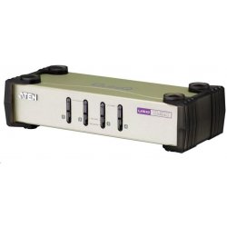 Aten CS-84U-AT 4-Port PS/2-USB KVM Switch, 4x Custom KVM Cable Sets, Non-powered