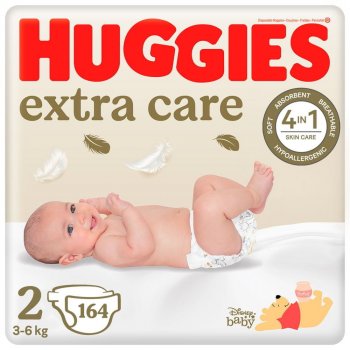 Huggies 2x Elite Soft Newborn č.2 -164 ks