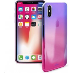 Pouzdro Puro "Hologram" Apple iPhone X růžové