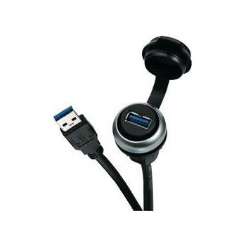 Lütze 490113.0200, IP20/IP65, USB vestavný adaptér Typ A, 2 m