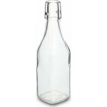 Skleněná lahev 250 ml hranatá s pákovým uzávěrem – Zboží Dáma