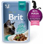 Brit wet Premium Cat Delicate Fillets in Gravy with Beef 85 g – Zboží Mobilmania