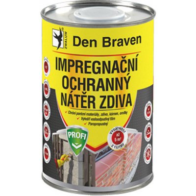 Den Braven Impregnační a ochranný nátěr zdiva PROFI, dóza 1 litr