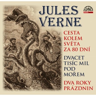 Cesta kolem světa za 80 dní Dvacet tisíc mil pod mořem Dva roky prázdnin - Jules Verne