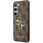 Pouzdro Guess PU 4G Metal Logo Samsung Galaxy S23 hnědé – Sleviste.cz