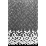 Mantis tylová záclona 643/6013 vyšívané plamínky, s bordurou, bílá, výška 200cm ( v metráži) – Sleviste.cz