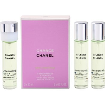 Chanel Chance toaletní voda dámská 3 x 20 ml náplně od 2 105 Kč - Heureka.cz