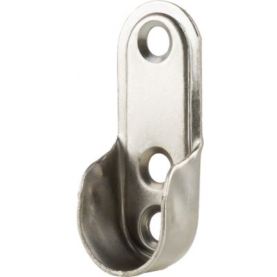 Strong Držák šatní tyče oválné zinek 15x30 mm chrom – Zboží Mobilmania