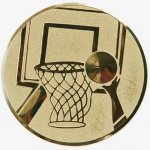 Emblém 25mm "Košíková" zlatý 1062511 – Zboží Mobilmania