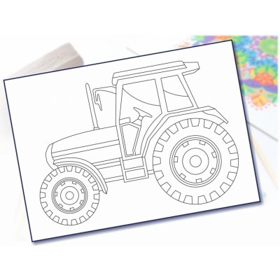 Radost v písku Šablona na pískování traktor A4 210 x 297 mm – Hledejceny.cz