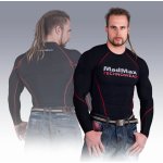 MadMax Kompresní triko s dlouhým rukávem MSW902 černočervené