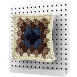 Pro Háčkování Vypínací podložka na čtverce - verze V2 - 17,5 cm - bílá – Sleviste.cz