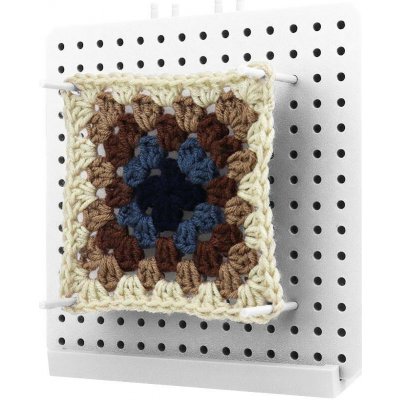 Pro Háčkování Vypínací podložka na čtverce - verze V2 - 17,5 cm - bílá – Sleviste.cz