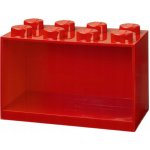 LEGO Brick 8 závěsná police, více variant - Barva: červená – Hledejceny.cz