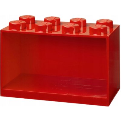 LEGO Brick 8 závěsná police, více variant - Barva: červená – Hledejceny.cz