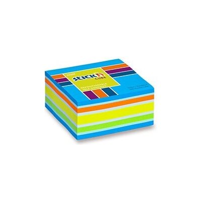 Hopax Stick'n Neon Notes - samolepicí bloček - 76 × 76 mm, 400 l., modrý – Zboží Dáma
