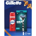 Gillette Whitewater + Old Spice Whitewater sprchový gel 250 ml + holicí strojek 1 ks +náhradní břity 2 ks – Zbozi.Blesk.cz