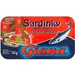 Giana Sardinky v tomatové omáčce 125 g – Zboží Dáma