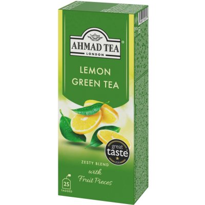 Ahmad tea čaj Lemon Green Tea 25 sáčků – Hledejceny.cz