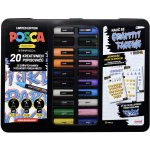 Uni Posca PC-1M/PC-3M/PC-5M mix 20 ks – Zboží Živě