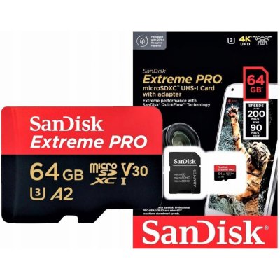 SanDisk microSDXC UHS-I U3 64 GB SDSQXCU-064G-GN6MA – Sleviste.cz