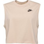 Nike SPORTSWEAR CLUB Dámské tílko béžová – Zboží Mobilmania