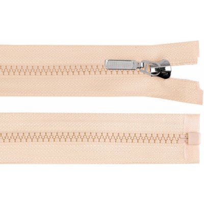 Prima-obchod Kostěný zip No 5 délka 60 cm s ozdobným jezdcem, barva 291 béžová světlá – Hledejceny.cz
