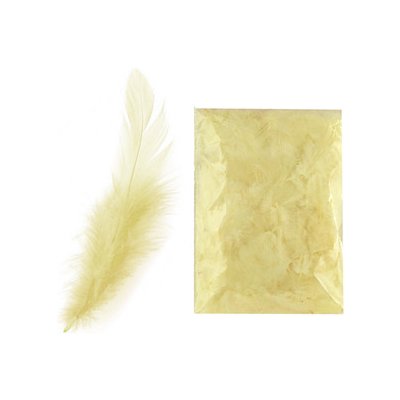 Peří barevné Luma, krémové, 10g – Sleviste.cz