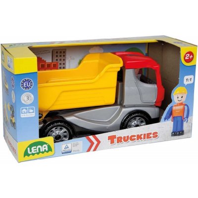 Lena Truckies sklápěč 22 cm set baby auto + panáček 01620 plast – Zbozi.Blesk.cz