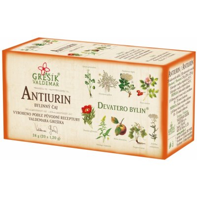 Grešík Antiurin čaj Devatero bylin 20 x 1.2 g