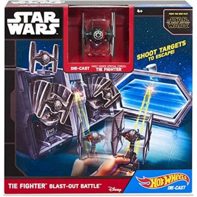 Hot Wheels Star Wars Hrací set s hvězdnou lodí TIE Fighter Blast