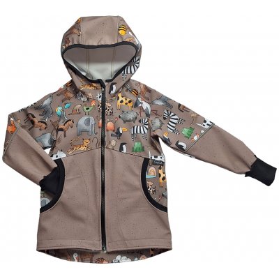 Lesejček softshellová bunda Zvířátka – Zboží Mobilmania