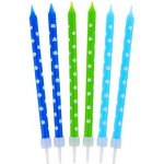 GoDan Narozeninové svíčky zeleno modré s puntíky – Zboží Dáma GoDan Narozeninové svíčky zeleno modré s puntíky – Zboží Dáma