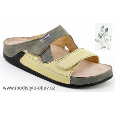 Medistyle ZORA 7Z-J16/1-7 zdravotní obuv šedo-zelená – Zboží Mobilmania