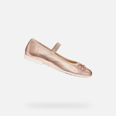 Geox dívčí baleríny Plie starorůžová – Sleviste.cz