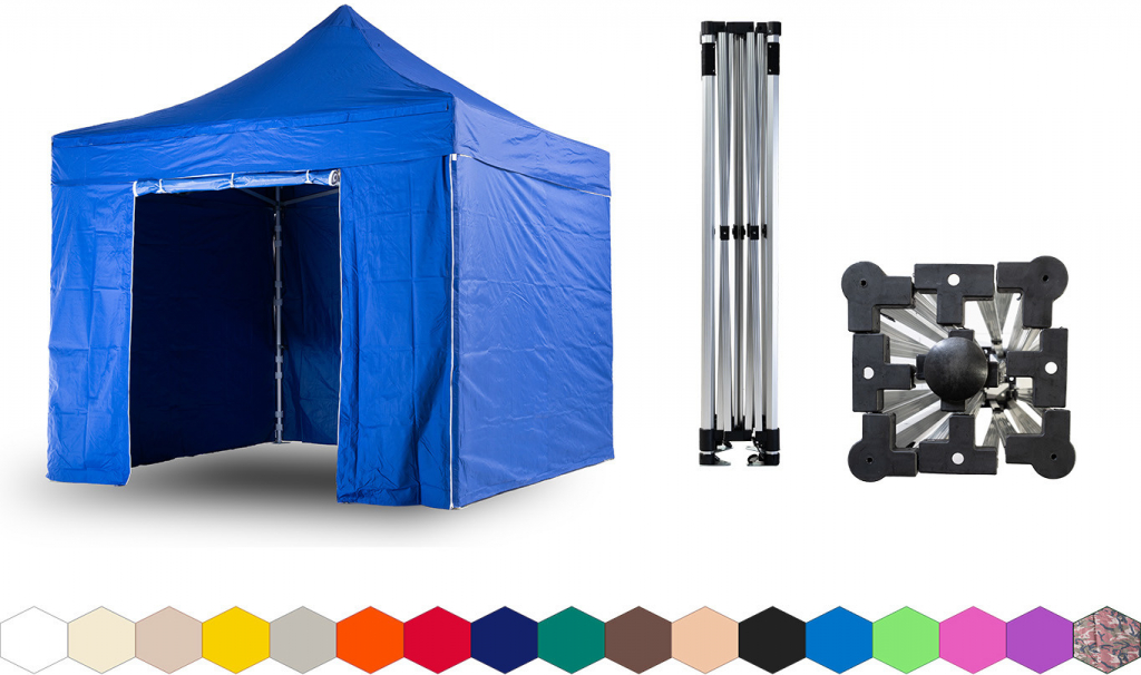 TENTino SMALL HEXAGON 3x3 m 8A - MODRÁ