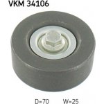Vratná/vodicí kladka, klínový žebrový řemen SKF VKM 34106