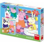 Peppa Pig - Veselé odpoledne: puzzle 3x55 dílků - Dino
