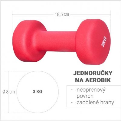 Gorilla Sports Jednoručky na aerobik, 2 x 3 kg