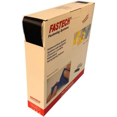 FASTECH® B50-SK-ETN32CB25 pásek se suchým zipem, zalepení hotmelt , mikroháčky, (d x š) 25 m x 50 mm, černá, 25 m – Hledejceny.cz