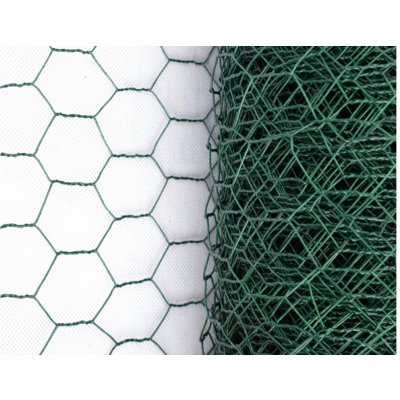 Králičí pletivo chovatelské, zelené (PVC), oko 13 mm, 100 cm výška, role 25 m – Sleviste.cz