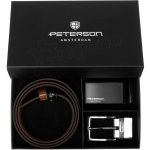 Peterson dárková kožená sada pásek a dvě přezky Son – Zboží Dáma