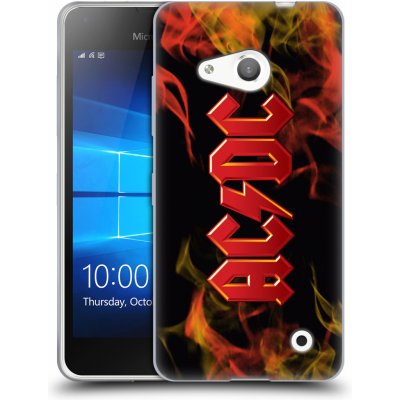 Pouzdro HEAD CASE Microsoft Lumia 550 rocková skupina ACDC logo plameny – Zboží Mobilmania
