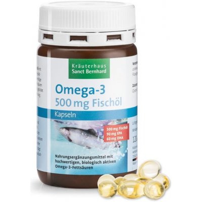 Kräuterhaus Sanct Bernhard KG Omega-3 500 mg 120 kapslí – Hledejceny.cz