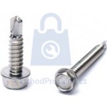 Šroub samovrtný TEX, šestihranná hlava, DIN 7504K, nerez A2 6,3 x 38 - hobby balení, balení 1 ks – Zboží Mobilmania