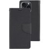 Pouzdro a kryt na mobilní telefon Apple Mercury Fancy Diary iPhone 15 Pro - černé/černé