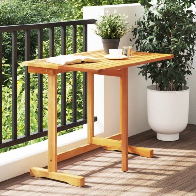 OMAXI 225763 Skládací balkonový stůl 90 x 60 x 72 cm masivní akáciové dřevo – Hledejceny.cz